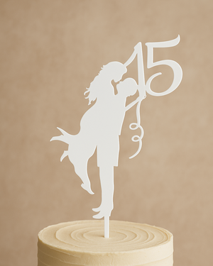 Couple Silhouette 15 Years