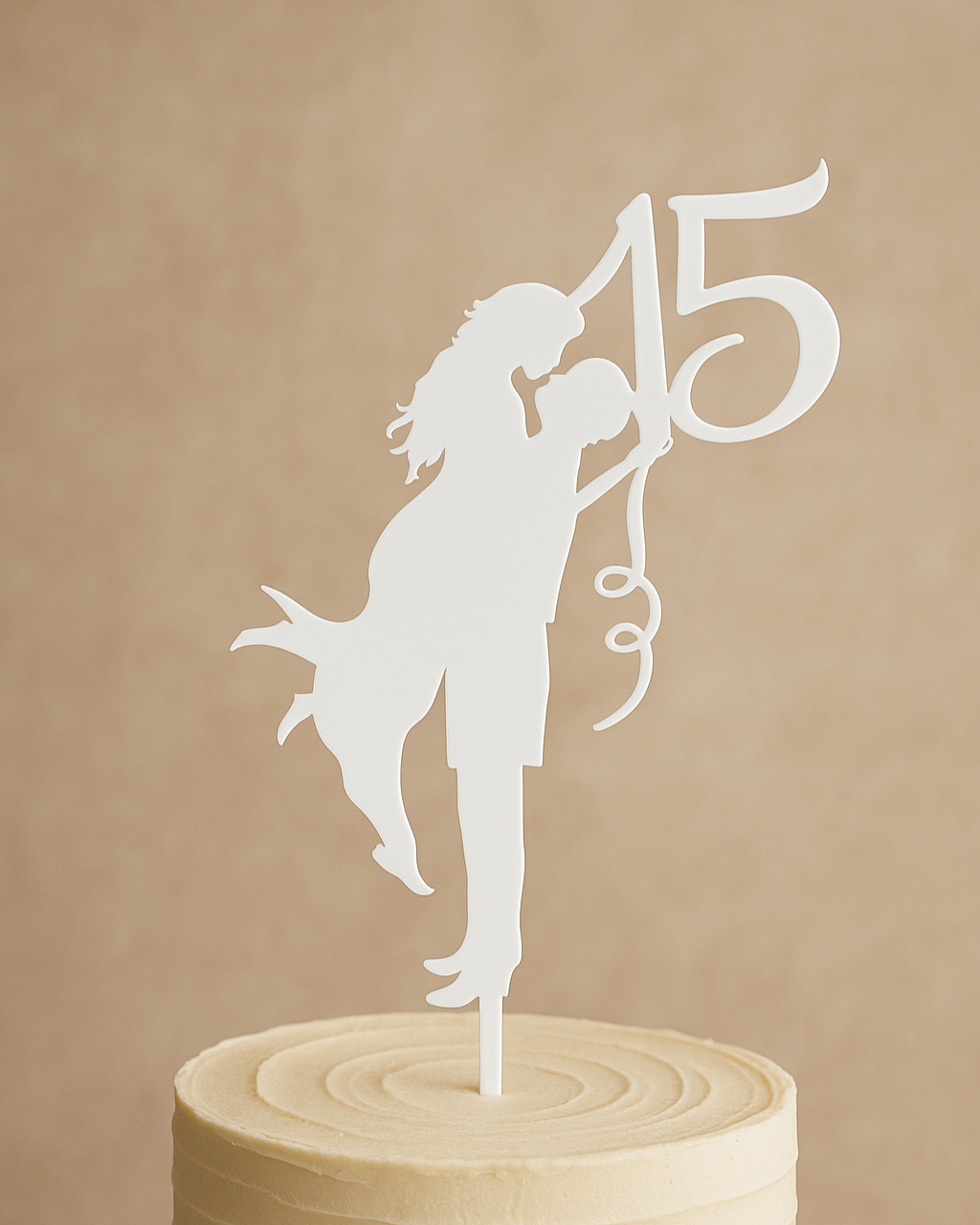 Couple Silhouette 15 Years